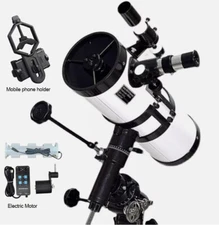 114mm Reflector Professional astronomical telescope EQ3 Equatorial  w/ Motor