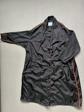 Prada Women Black Orange Rain Coat Size 36 Uk8