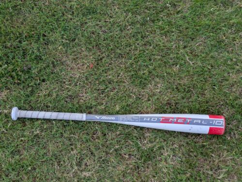 Mizuno B21 HOT METAL 340571 (-10) 2 3/4" Alloy Baseball Bat White/Red
