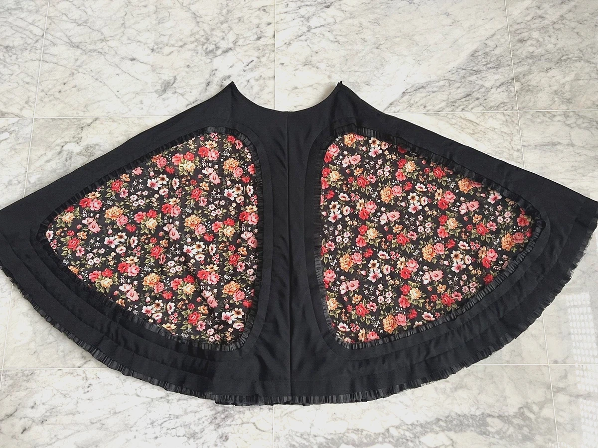 Comme Des Garçons Pre-Owned floral gathered skirt - White