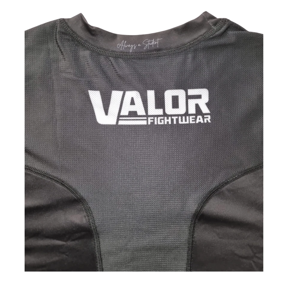 VALOR BLACK MESH SHORT SLEEVE RASH GUARD - Image 2 of 4