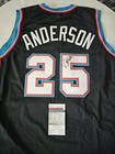 Nick Anderson Autographed/Signed Jersey JSA COA Memphis Grizzlies 