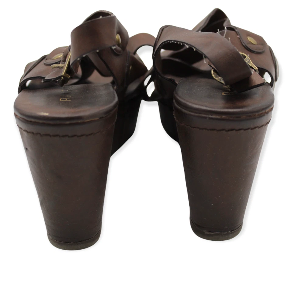 Sandalia plataforma Bellina Rampage para mujer 10M marrón Foto 4 de 4