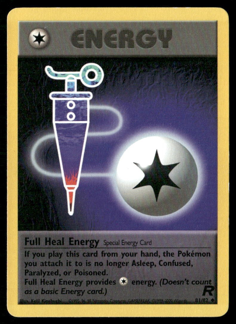 2000 Rocket set Pokemon card 81  Full Heal Energy HP
