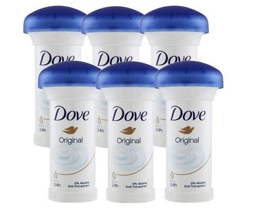 Dove Mushroom Antiperspirant Deodorant Stick Original Women 50ml x 6