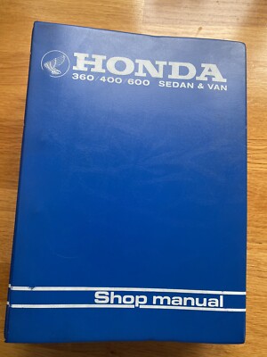 VINTAGE HONDA 360/400/600 SEDAN AND VAN SHOP MANUAL GOOD CONDITION
