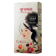 Daeng Gi Meo Ri Medicinal Herb Hair Color Dye To Cover Gray Hair - MEDIUM BROWN
