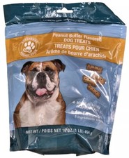 X2 DOG TREATS Peanut Butter Flavor 1 LBS Bag Made In USA