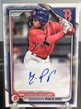 2024 Bowman Eddinson Paulino Paper Prospects Auto - PPRA-EP - Red Sox