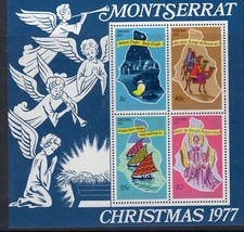 MONSERRAT CHRISTMAS 1977 MS SET OF MINT STAMPS FREE P&P