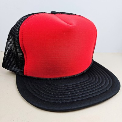 Vintage NISSIN NOS Dead Stock Blank Mesh Trucker Hat Snapback Dad Cap