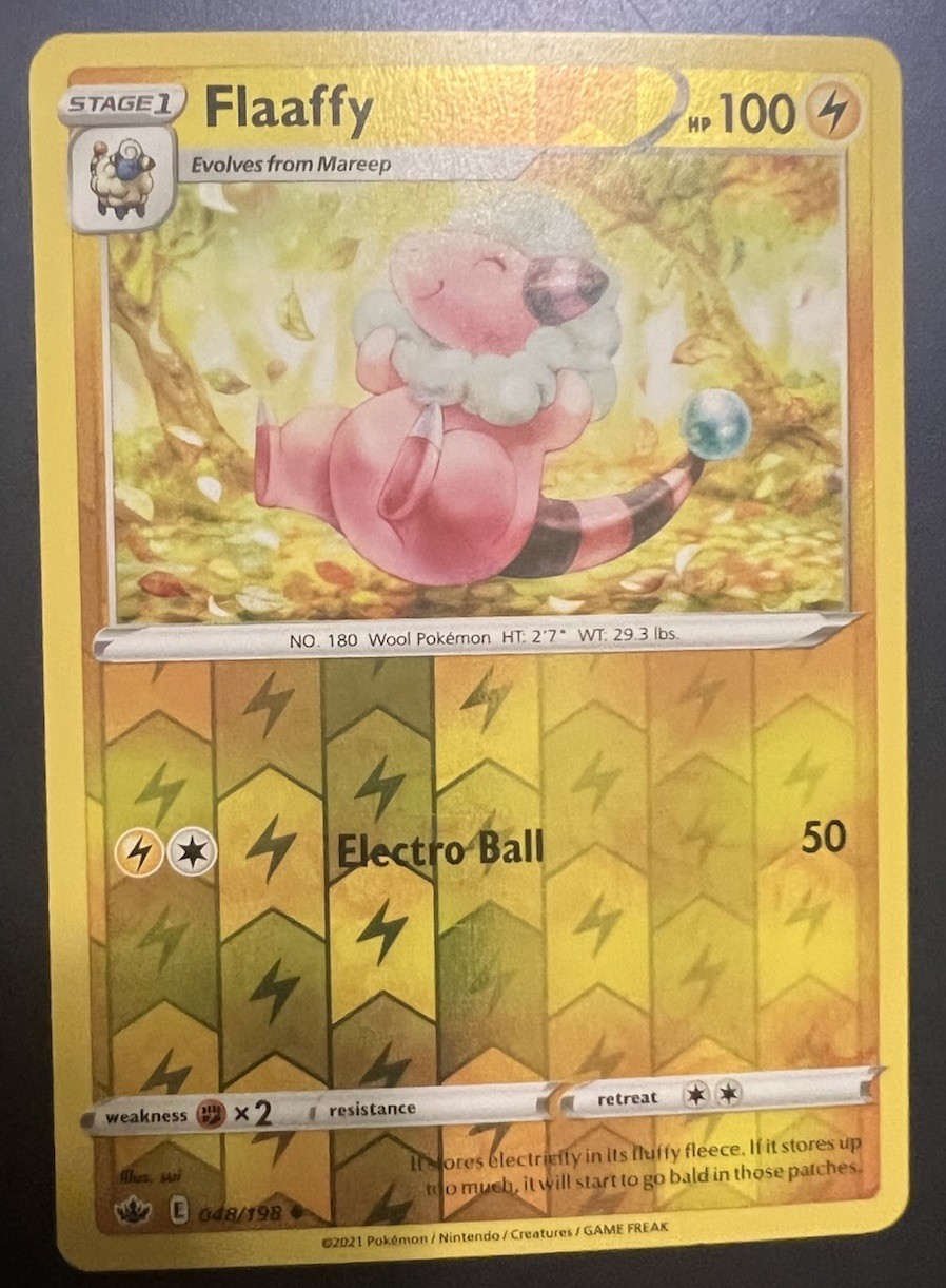 Flaaffy 48/198  Chilling Reign Pokemon Reverse Holo NM