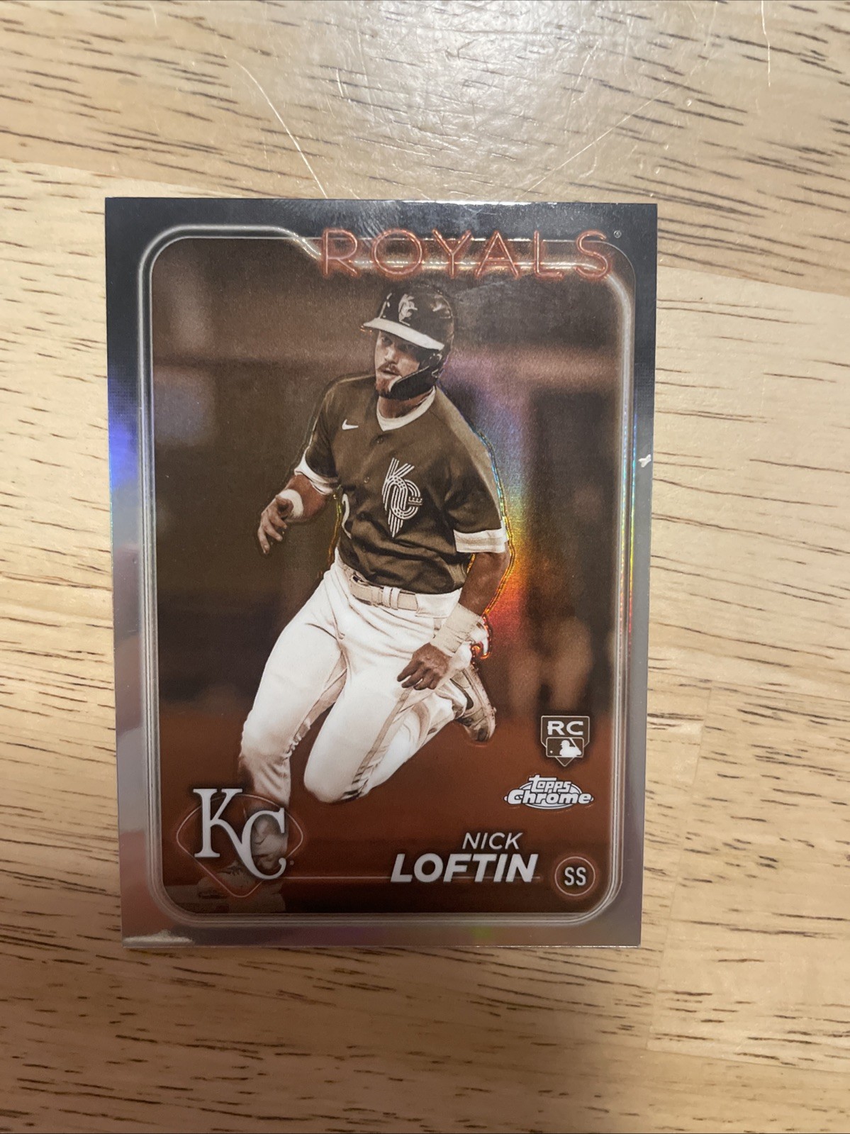 2024 Topps Chrome - Nick Loftin #183 Sepia Refractor (RC)