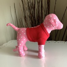 Victoria's Secret Pink Mini Dog - Rare - Peace Love Red Tee