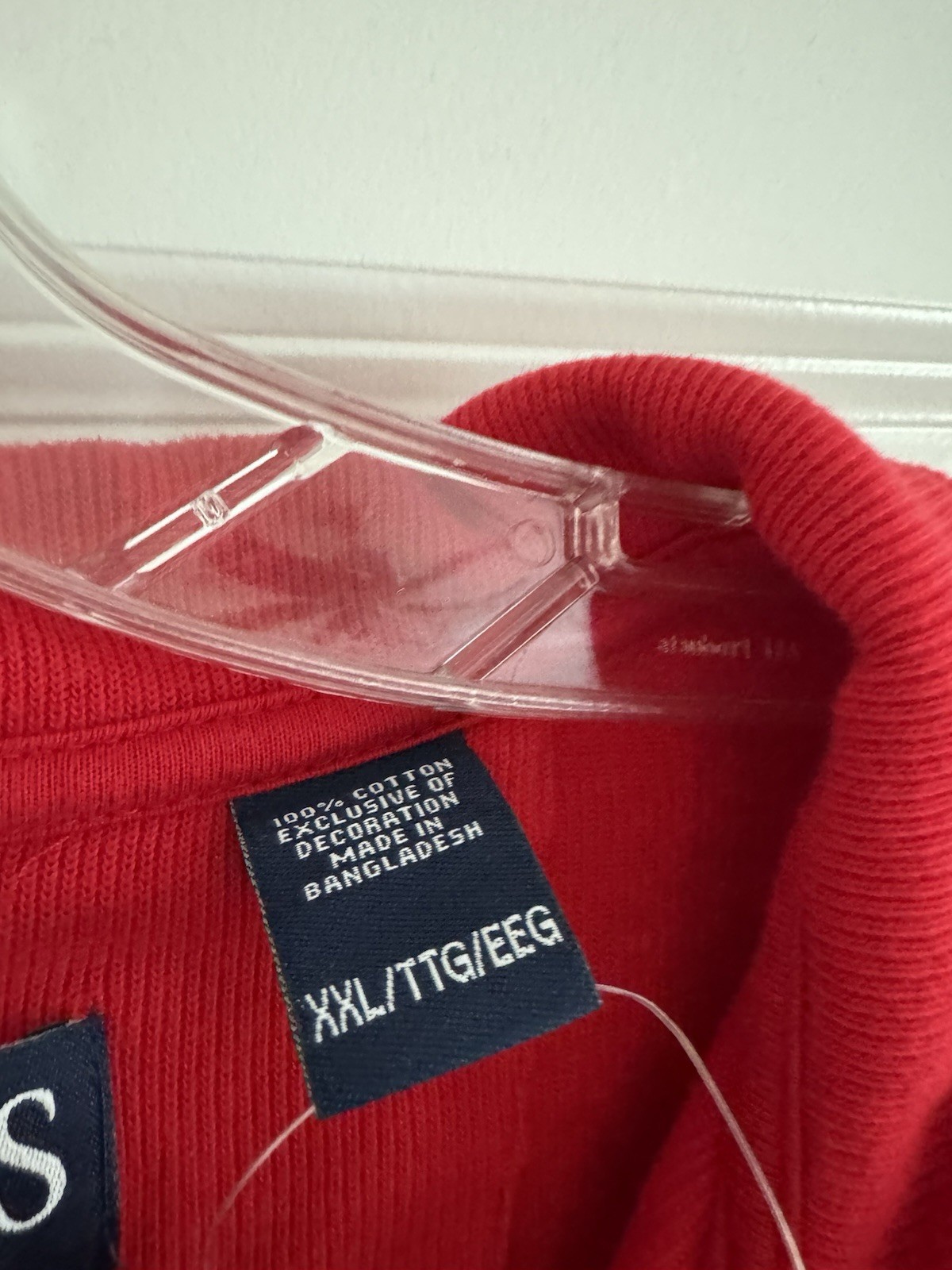 Chap’s Men’s Solid Red Pullover With Zipper Size … - image 3