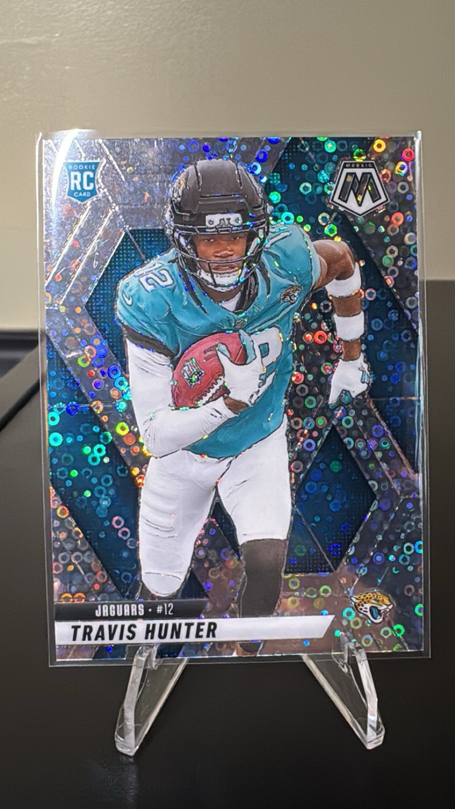 2025 Travis Hunter Silver No Huddle Rookie Mosaic #301 Jaguars
