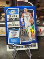 2023-24 Shai Gilgeous-Alexander Contenders Optic SP *32/99* Blue Prizm #81