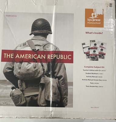 BJU Press  American Republic 4th Ed Teacher's Edition CD Books Tests Key set NEW