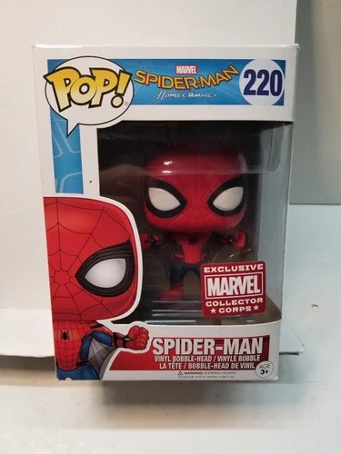 Funko Pop! Marvel Spiderman Homecoming Spider-Man #220 Collector Corps Exclusive