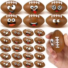 Mini Football Stress Balls - 24 Pcs Fidget Toys for Anxiety Relief  Party