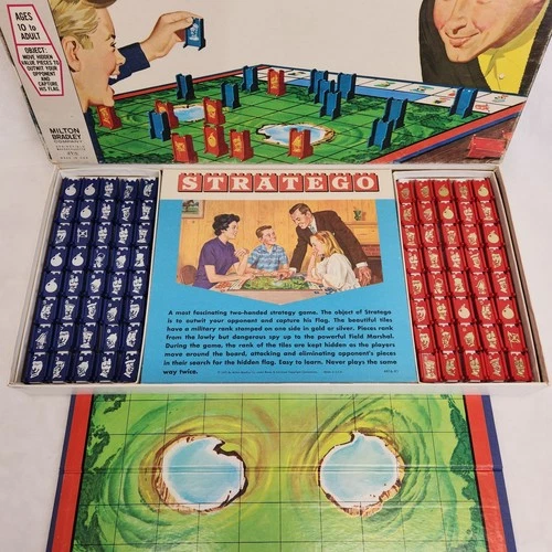 Vtg 1970 STRATEGO Board Game Milton Bradley 4916 War Strategy 100% Complete USA