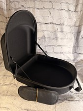 Black Hat Case for Baseball Caps, with Handle, Adjustable Shoulder Strap.