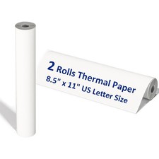 2 Rolls A4 Thermal Printer Paper 8.5"x11" for M08F M832 M834 Portable Printer US