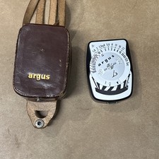Vtg Argus L3 Light Exposure Meter West Germany with Leather Case  Strap