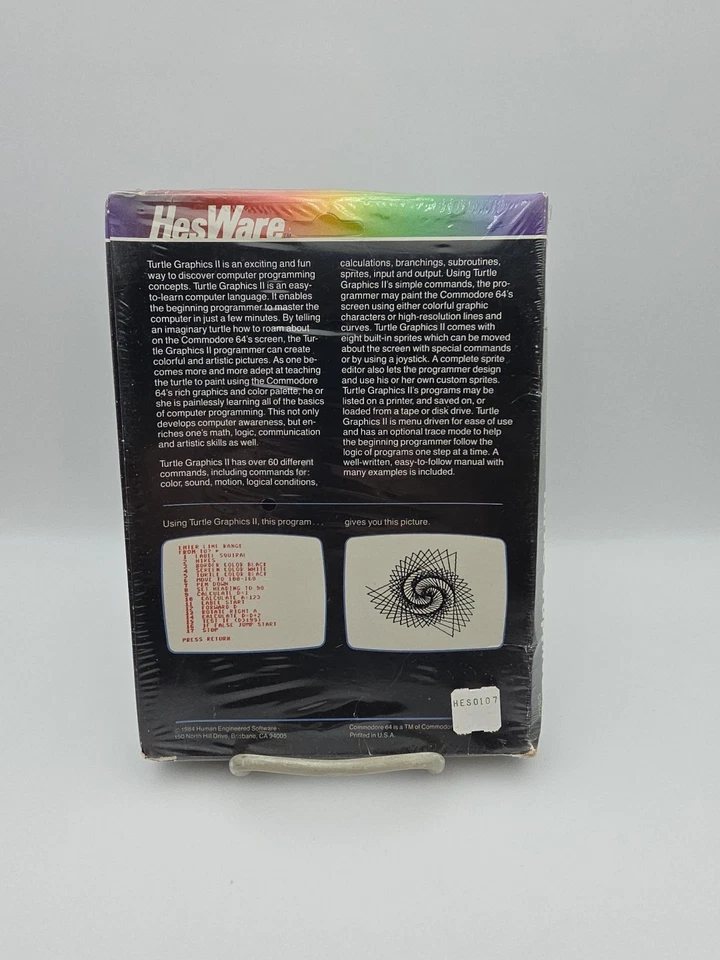 NIB! Sealed - Turtle Graphics II  Commodore 64 Computer Graphics Software Hes - Image 2 of 4