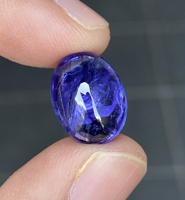 Violet Blue Tanzanite Cabochon, 10.29cts, cabochon for ring, tanzanite for ring