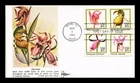DR JIM STAMPS US COVER ORCHIDS FIRST DAY ISSUE SETENANT GILL CRAFT CACHET