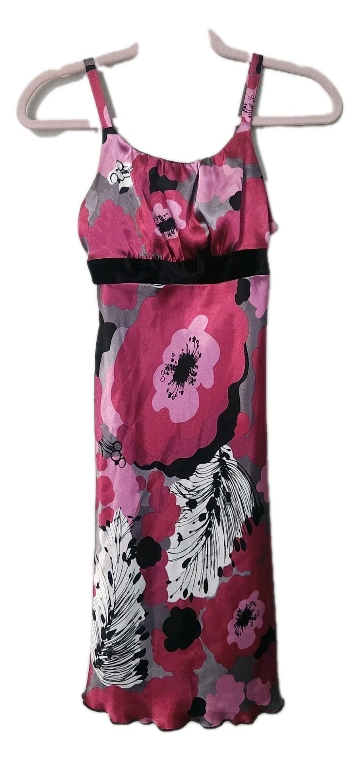 Vintage Y2k Girls Dress In Girl Size 14 Satin Midi Square Neck
