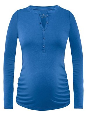 Bellybutton Maternity Damen Pyjama-T-Shirt aus Baumwolle, Blau