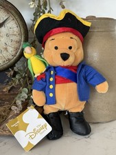 Disney Winnie the Pooh Bean Bag Plush "Pirate Pooh" Bear 9 inches