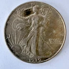 US Coin Half Dollar 50c Walking Liberty 1939D Circulated