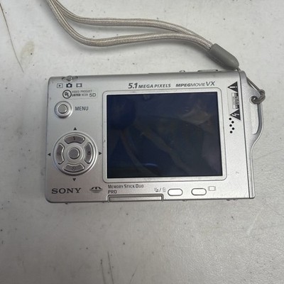 Sony Cyber-shot DSC-T7 5.1MP Digital Camera - Silver for sale