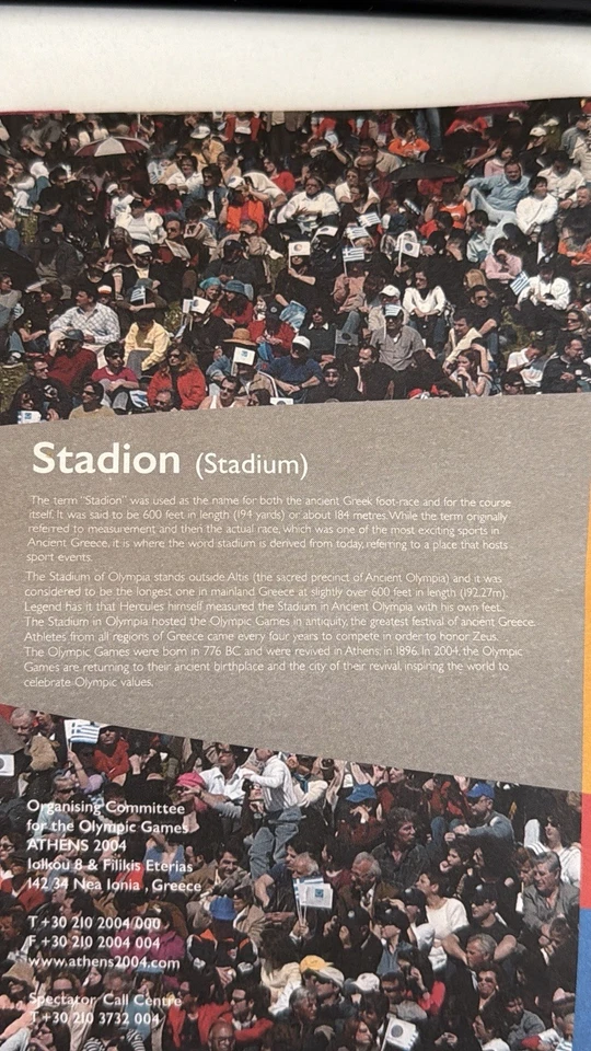 Athens 2004 Olympic Games Official Spectator Guide Stadion Book Greece ORIGINAL - Bild 2 von 4