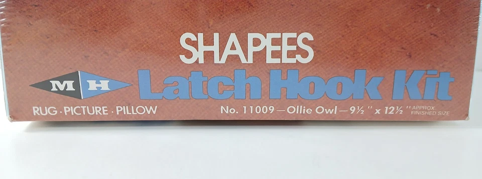 Vintage 1980 MH Shapees OLLIE OWL Latch Hook Kit Wall-Hanging Rug Pillow NEW! - Image 3 of 4