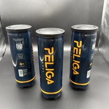 9 Padel Tennis Balls! PELIGA TRAINING - Three Sealed Tube - NEW Tubes