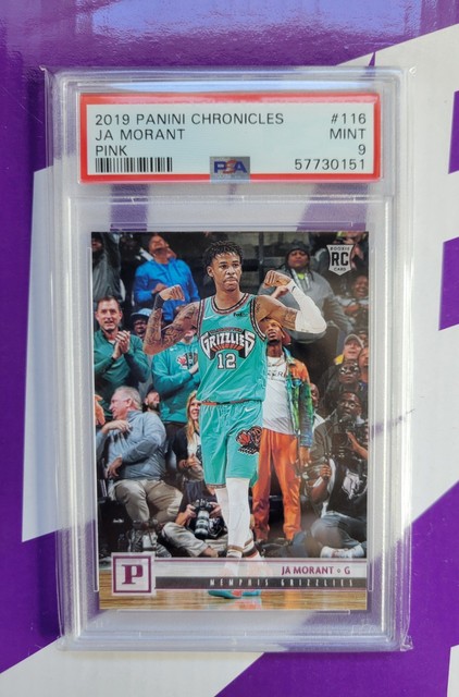 Ja Morant Young Dolph Key Glock 2019 Panini RC #116 Pink PSA 9 Mint