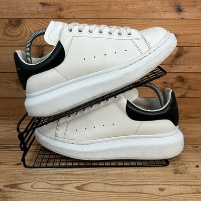 Alexander McQueen Sneaker Damen UK 6 Oversized Weiß Leder Plateau Schuhe