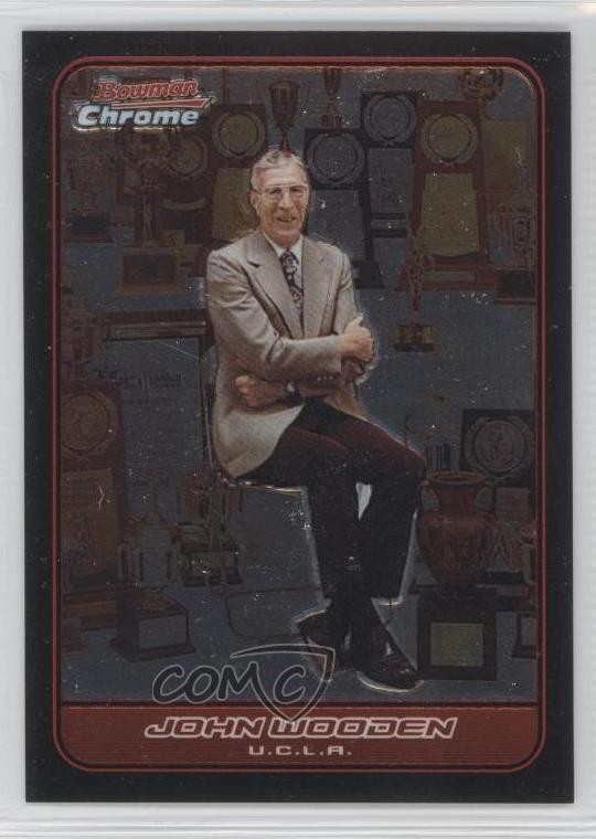 2006-07 Bowman Draft Picks & Stars Chrome John Wooden #111 HOF 0k4