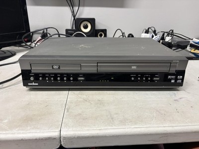 Cinevision DVR1000 DVD VCR VHS Combo Player Recorder Gray Dolby Dts No Remote
