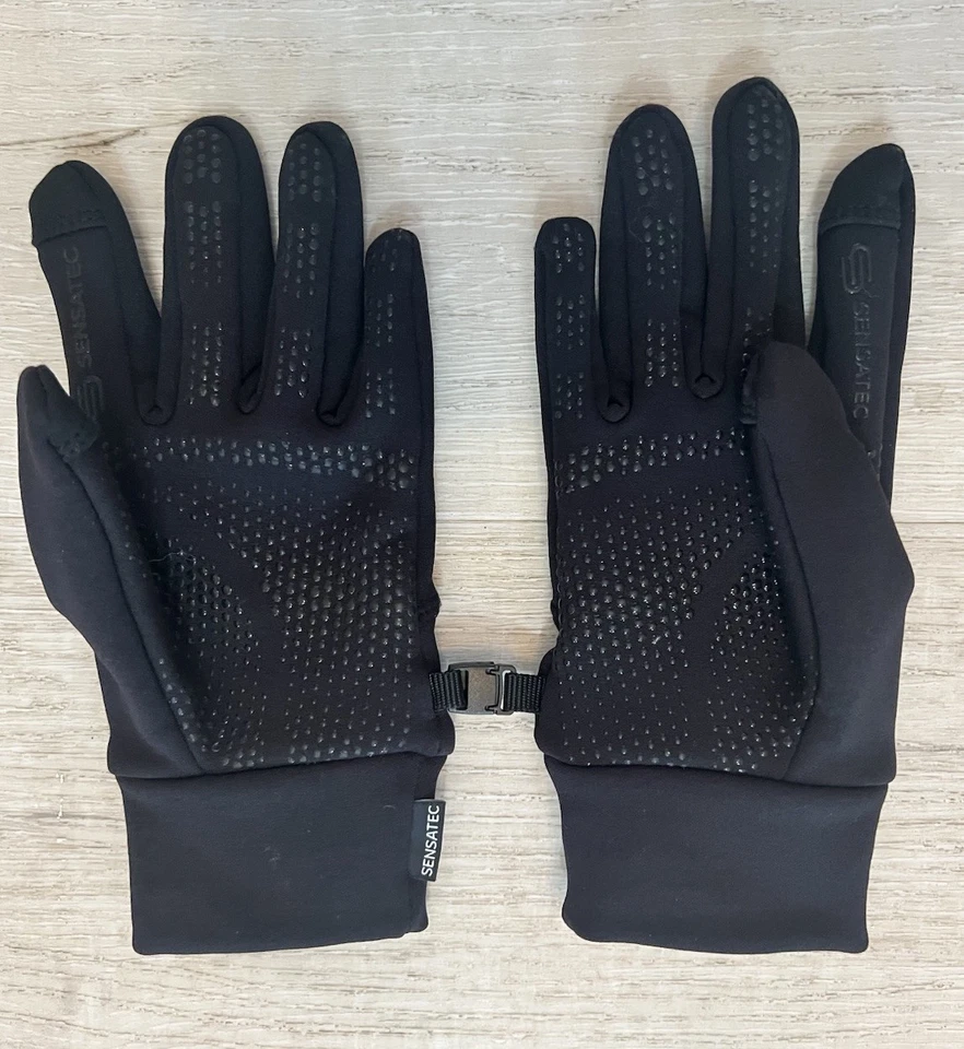 Luvas de corrida masculinas Head de lã elástica com tela sensível ao toque pretas tamanho pequeno - Imagem 2 de 4