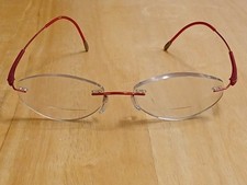 Silhouette Eyeglasses 7719 Red Titanium 17-130 Austria