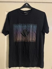 DSQUARED 2 Men's Graphic T-Shirt, size Large, Black, new without tags 