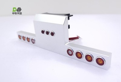 Metal Rear Bumper Taillight For 1/14 Tamiye KingHauler 56301 56344 Truck Tractor
