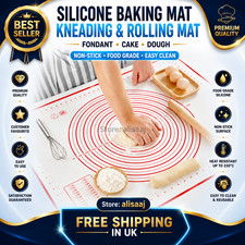 Silicone Baking Mat Kneading Rolling Mat Fondant Cake Dough