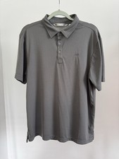 TravisMathew Golf Polo M  Gray Performance Shirt  Casual Cool  Exc. Condition