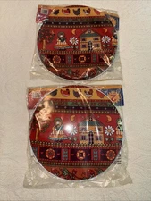 Set of (4) Vintage Electric Decorative Stove Top Burner Covers NEW